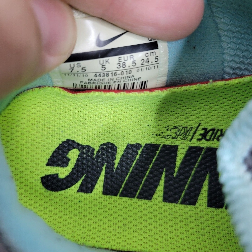 Nike Air Max Run Womens Lite 2 Gray w/Blue Laces Size 7.5 Tennis Shoes - Picture 14 of 14